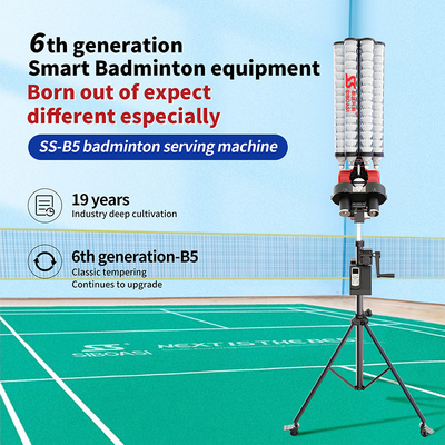 2025 SIBOASI B5 Badminton Shuttlecock Feeder Machine Smart Badminton Strzelania maszyna do treningu