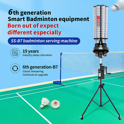 SIBOASI B7 Badminton Shuttlecock Feeder Machine Smart Badminton Strzelania maszyna do treningu
