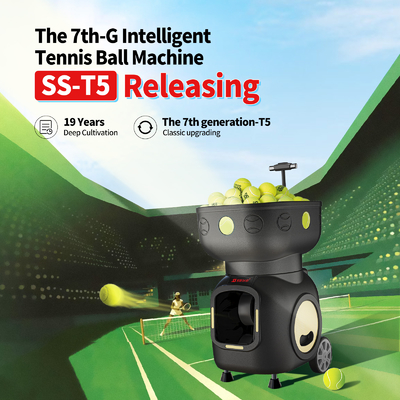 SIBOASI T5 APP Control Mini Strzelania Tenisa Maszyna Piłka do treningu