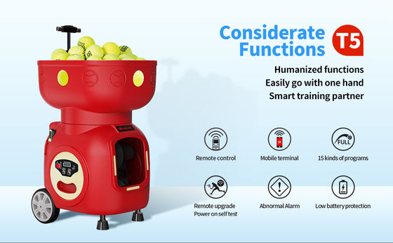 SIBOASI T5 APP Control Mini Strzelania Tenisa Maszyna Piłka do treningu