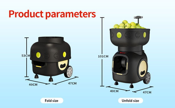 SIBOASI T5 APP Control Mini Strzelania Tenisa Maszyna Piłka do treningu