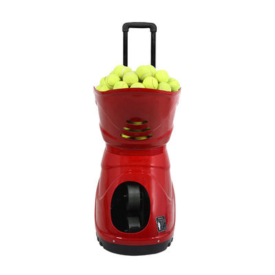 Red Black Color Tennis Ball Shooting Machine Support 160 sztuk piłek Pojemność do treningu praktycznego
