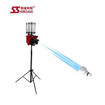 Red Badminton Shuttlecock Feeder Machine Training System podnoszenia 0-70CM