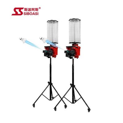 Red Badminton Shuttlecock Feeder Machine Training System podnoszenia 0-70CM